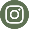 Instagram logo in color white with green background